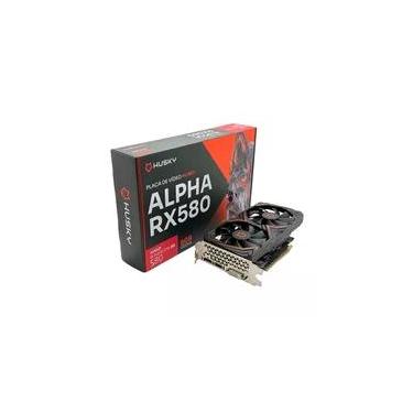 Imagem de Placa De Vídeo Husky Alpha RX 580, AMD, 8GB, GDDR5, 256-Bit, HDMI, DVI, DisplayPort - HVG580