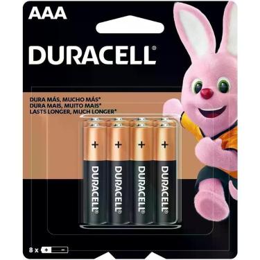 Imagem de Pilha Alcalina AAA MN2400B8 Duracell (cartela com 8 UNID