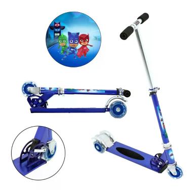 Imagem de Patinete Scooter Patrulha Canina Infantil Azul de Alumínio - DM Radica