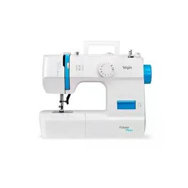 Imagem de Máquina de Costura Portátil Elgin Futura Plus X2052 12 Pontos Branca Branco / 220