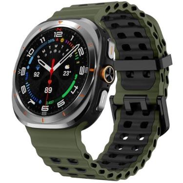 Imagem de SPINYE Pulseiras de relógio compatíveis com Samsung Galaxy Watch Ultra de 47 mm, sem lacunas, macia, respirável e oceânica, pulseira de reolacement para Galaxy Watch 7 Ultra de 47 mm (2024), feminino