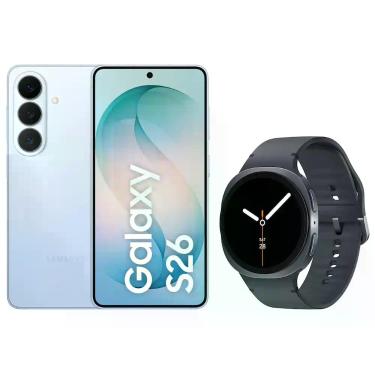 Imagem de Smartphone Samsung Galaxy S26 256GB Azul - 5G + Smartwatch Galaxy Watc