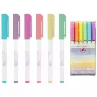 Imagem de Canetinhas Hidrograficas Colore By Uatt? - Pastel - Newpen
