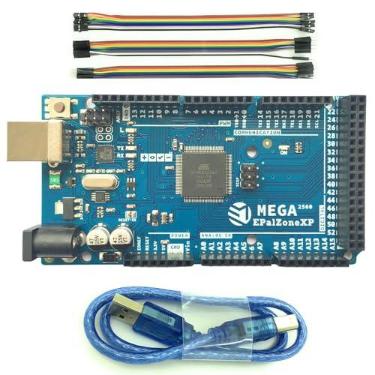 Imagem de ePalZoneXP Mega 2560 R3 Atmega2560 + Cabo Usb + 30Pcs 20Cm Dupont Fios Atmega16U2 Compatível Com Arduino Ide Mega2560 R3