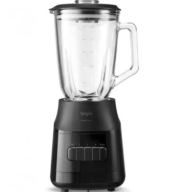 Imagem de Liquidificador Elgin Titanium Black 900W 1,9L Jarra de Vidro Ultra Turbo 3 Velocidades Preto 110V