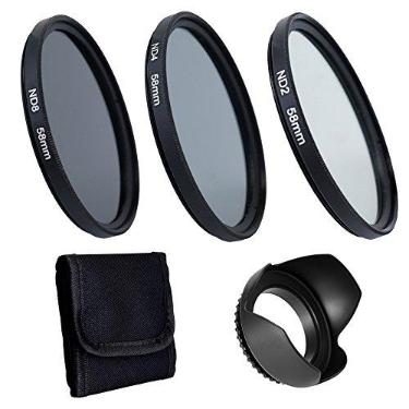 Imagem de Qudai Kit de Lente Da Câmera Filtro de Lente Profissional Para Canon Câmera Dslr Acessórios de Fotografia 58mm BD