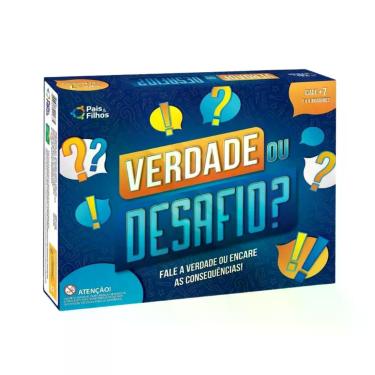 Imagem de Jogo de Tabuleiro Verdade ou Desafio - 2183-1 PAIS E FILHOS