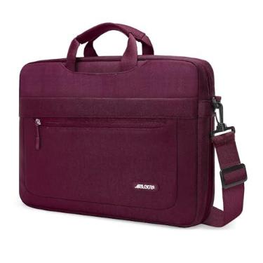 Imagem de MOSISO Bolsa mensageiro de ombro para laptop compatível com MacBook Air de 15 polegadas, M4, M3, M2/Pro de 16 polegadas, M4, M3, M2, M1, HP, Dell, Lenovo, Asus Notebook com profundidade ajustável na