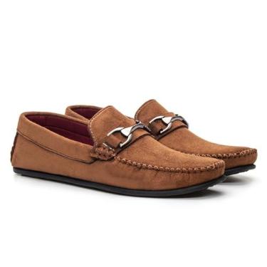 Imagem de Mocassim Masculino Casual Dockside em Camurça com Fivela (Ferrugem, BR, Adulto, Numérico, 44)