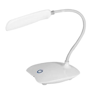 Imagem de Luminária De Mesa Abajur Luz De Led Touch Flexível Usb Recarregável Portátil Leitura Estudos (Branco)