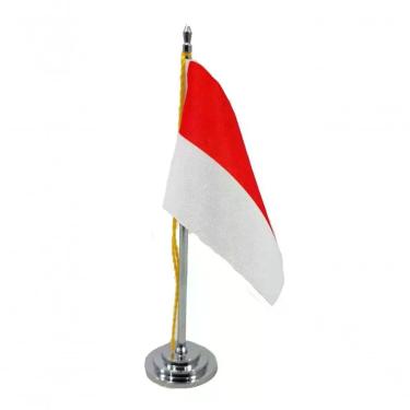 Imagem de Mini Bandeira De Mesa Da Mônaco 15 Cm Poliéster