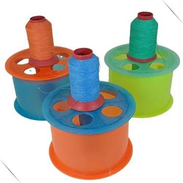 Imagem de Carretilha COM linha de pipa Redonda 15 cm 6 POLEGADAS COM Rolamento Rapido para Combate