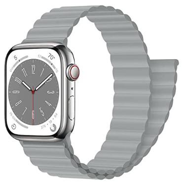 Imagem de Pulseira de silicone esportiva de silicone para Apple Watch séries 10, 9, 8, 7, 6, 5, 4, 4, 4, 3 e 3 se Ultra 2 de 44 mm, 45 mm, 42 mm, 46 mm, 40 mm, 41 mm, 38 mm, 49 mm, 40, 41 mm, 45 mm, 4 e se