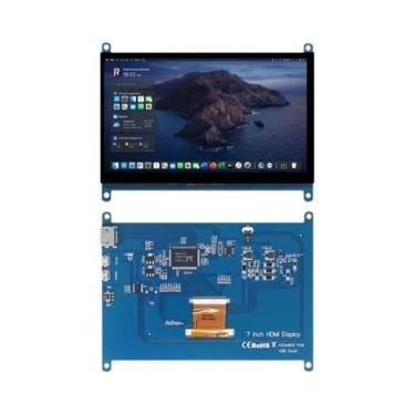 Imagem de Monitor De 7 Polegadas Para Raspberry Pi 4/3/2/B/B+/A+ 1024x600 IPS To
