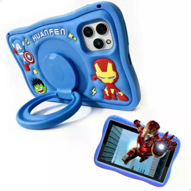 Imagem de Tablet D3 vingadores capa antiqueda Kids Infantil Barato - Marketplace