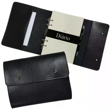 Imagem de Agenda Meu Diário 183-R Raffai Couros, Preto