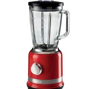 Imagem de Ariete 585 Liquidificadora moderna, 1000 W, capacidade 1,5 l, 4 velocidades + função de pressão, caneca de vidro graduada, 4 lâminas de aço inoxidável, vermelho