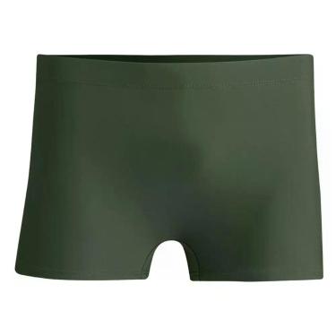 Imagem de Sunga Praia Boxer Lisa Proteção UV50+ Adulto Mash 300.116, Verde milit