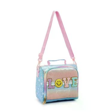 Imagem de Lancheira Térmica Love Alça Transversal Meninas Kids Escolar - Seanite