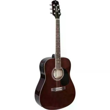 Imagem de Violão Giannini Gd1 Eq Eletroacústico Dreadnought Translucent Dark Wine [f002]