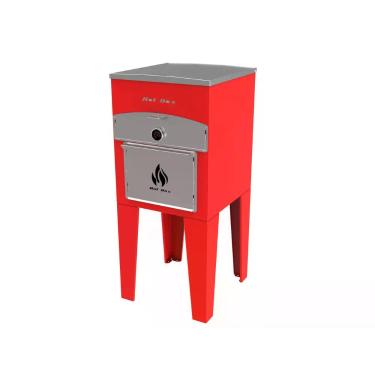 Imagem de Forno de Pizza e Churrasqueira 2 em 1 - BASE ALTA - VERMELHO - Hotbox