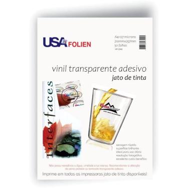 Imagem de Papel Fotografico INKJET A4 Vinil Adesivo Transparente (7898426275095)