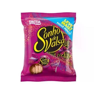 Imagem de Pacote de Bombom Chocolate Sonho de Valsa - ao Leite 1kg Lacta