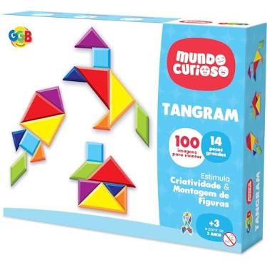 Imagem de GGB Jogo Quebra-Cabeças Tangram 14 Peças