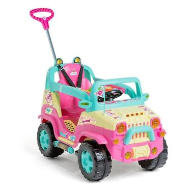 Imagem de Carrinho de Passeio e Pedal - Jipe Diipi Rainbow - Calesita