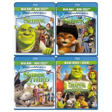 Imagem de Shrek / Shrek 2 / Shrek: The Third / Shrek Forever After (Blu-ray + DVD) (4-Pack)