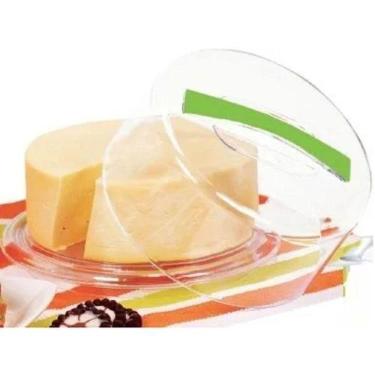 Imagem de Porta Queijo Queijeira Acrílica Redonda c/ Tampa Super Resistente Core