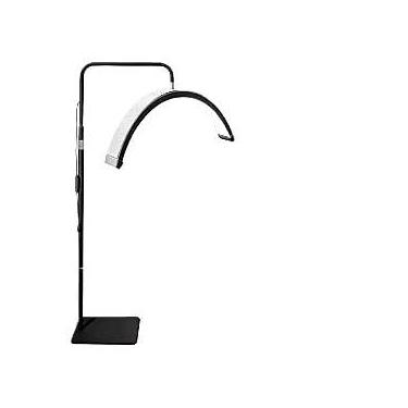 Imagem de Luminaria Meia Lua Estetica Mesa Spa Arco 3 Tons Ajustavel Salao Beleza Limpeza De Pele Luminária Led Ring Light Extensã(Preto com diamantes)