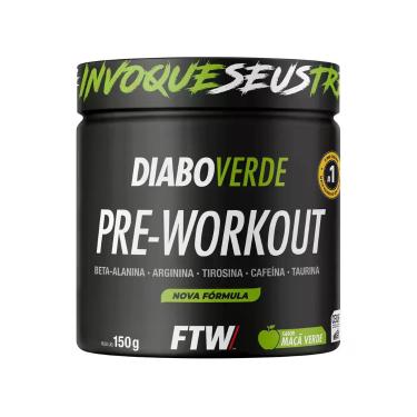 Imagem de Diabo Verde Pre-Workout (150g) - Sabor: Maçã Verde - FTW Sports Nutrit