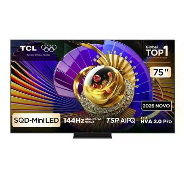 Imagem de Smart TV TCL 75 Polegadas SQD-Mini LED 4K C7L WiFi Bluetooth Google TV