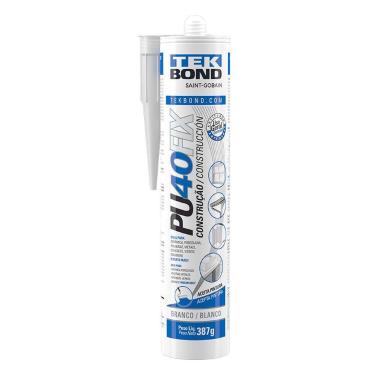 Imagem de Kit 5un Selante PU 40 Fix 387g Branco - TEK BOND