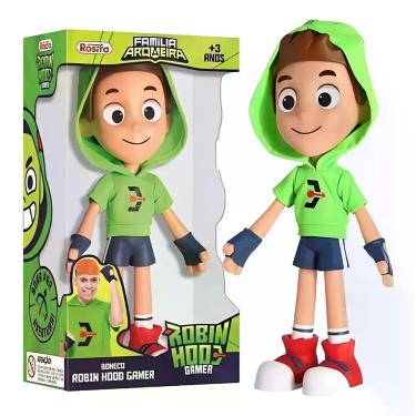Imagem de Boneco Robin Hood Gamer Youtuber da Familia Arqueiro Em Vinil Original