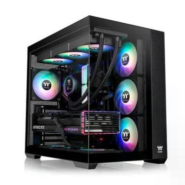 Imagem de Gabinete View 380 Preto Tg ARGB Mid Tower C/4 Fans  Tt - Ca-1z2-00m1wn-00