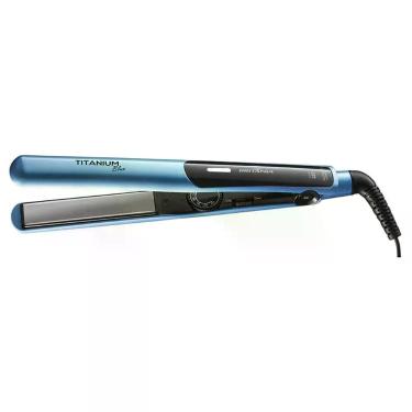 Imagem de Prancha Alisadora Titanium Blue Placas Titanium Até 220°C Blue Britânia Bivolt