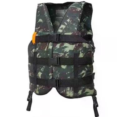 Imagem de Colete Salva Vidas Hiper Pesca Camuflado 80 Kg