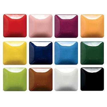 Imagem de Mayco Conjunto de esmalte Wonderglaze Stroke & Coat A, cores sortidas, conjunto de 12