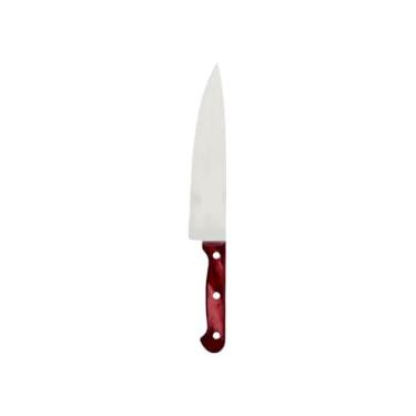 Imagem de Faca De Cozinha Inox Profissional 7 Cabo Madeira 30CM(5)
