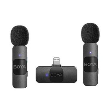 Imagem de Microfone Lapela Boya By-v2, Sem Fio, Wireless, Conexão Lightning