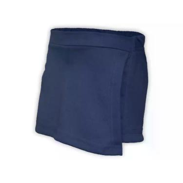Imagem de Kit 2 Short Saia Infantil Helanca Azul Marinho - Del France, 04