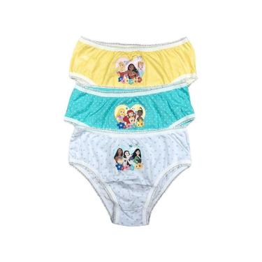 Imagem de Kit de 3 Calcinhas Princesas da Disney Infantil Lupo - Conforto e Esti
