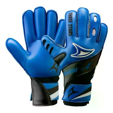 Imagem de Luva Juvenil Three Stars Keeper Cor Azul Tamanho G
