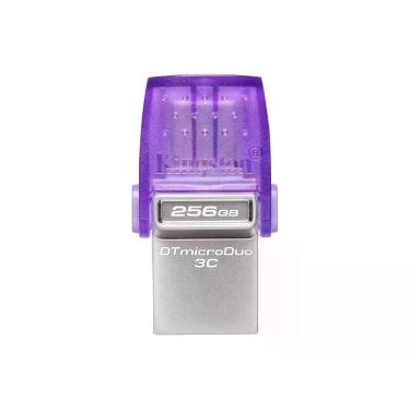 Imagem de Pen Drive 256GB Kingston DataTraveler microDuo 3C, USB-A/C 3.2 Gen 1,