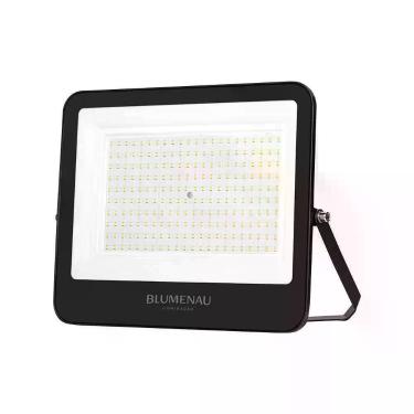 Imagem de Refletor LED Pro 200W IP66 Bivolt 6500K para Áreas Externas Preto Blumenau Iluminação