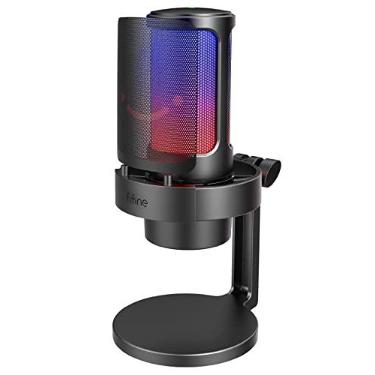 Imagem de FIFINE A8 USB Microfone jogos para C,Streaming,Podcasts,gravação,computador | Microfono condensador para computador de mesa compatível com Mac/PS4/PS5,com controle RGB,toque mudo,conector de fone ouvido