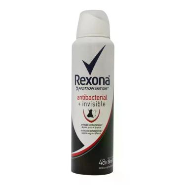 Imagem de Desodorante Feminino Aerosol Antibacterial + Invisible 150ml - Rexona,