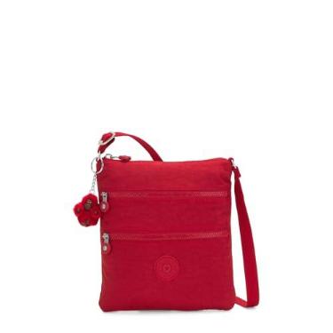 Imagem de Kipling Bolsa transversal Keiko, Tom cereja, 8"L x 9"H x 1.25"D, Mini bolsa transversal Keiko